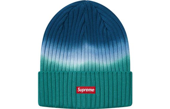 Supreme SS19 Overdyed Beanie Navy Box Logo