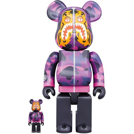 BE@RBRICK x BAPE(R) 400%100% CAMO TIGER 7cm/28cm