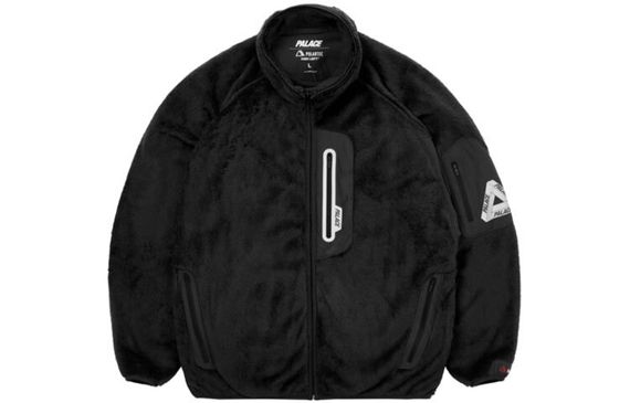PALACE ULTIMO Polartec High Loft Track Jacket Black Logo