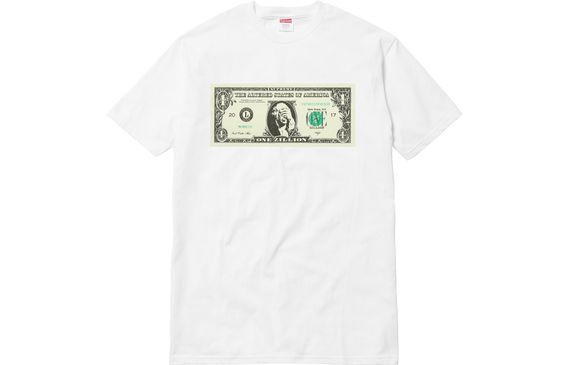 Supreme FW17 Dollar Tee White T