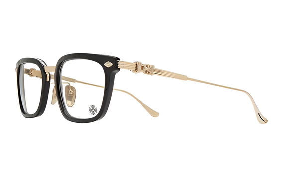【 】Chrome Hearts OVERPOKED Black-Plastic / Gold Plated