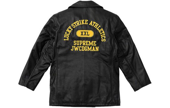 Supreme FW21 Week 11 x JUNYA WATANABE COMME des GARÇONS MAN x Schott Leather Peacoat