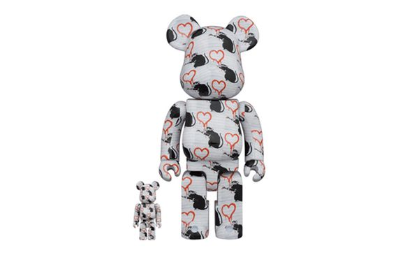 BE@RBRICK BANKSY LOVE RAT 100%+400%