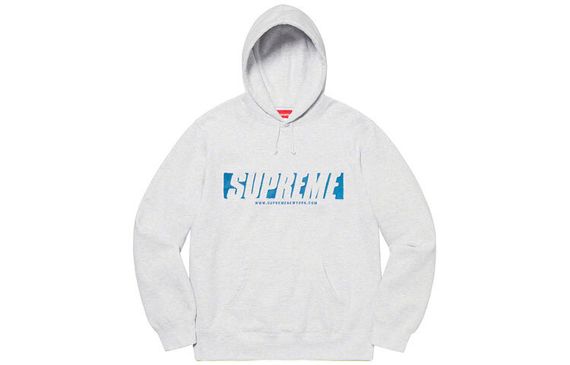Supreme SS20 Week 1 Reflective Cutout Hooded Sweatshirt Logo