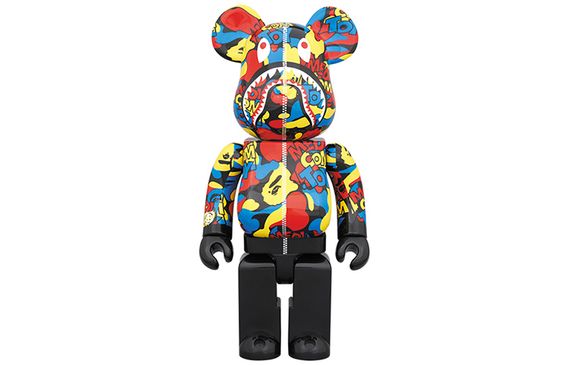 BE@RBRICK x BAPR MEDICOM TOY CAMO SHARK