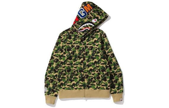 A BATHING APE Bape SS23 Abc Camo Shark Full Zip Hoodie