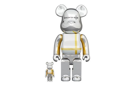 BE@RBRICK MEDICOM TOY PLUS SILVER CHROME Ver.