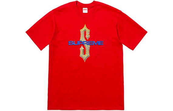 Supreme SS18 Diamonds Tee Red T