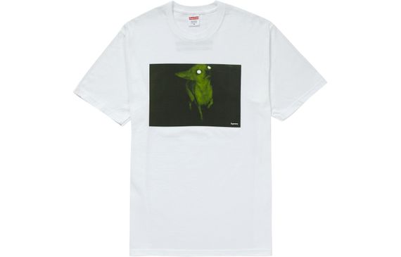 Supreme FW18 Chris Cunningham Chihuahua Tee White T