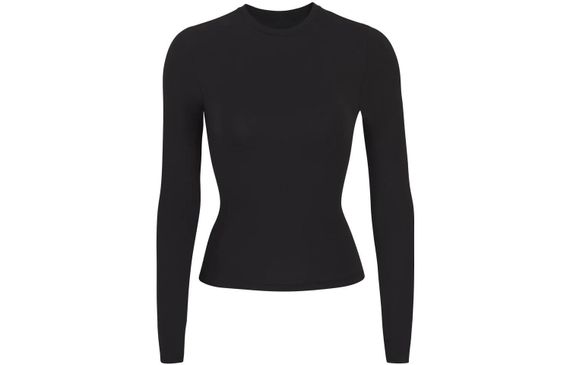 SKIMS COTTON JERSEY T SOOT/