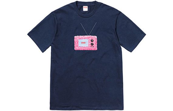 Supreme SS18 TV Tee Navy T