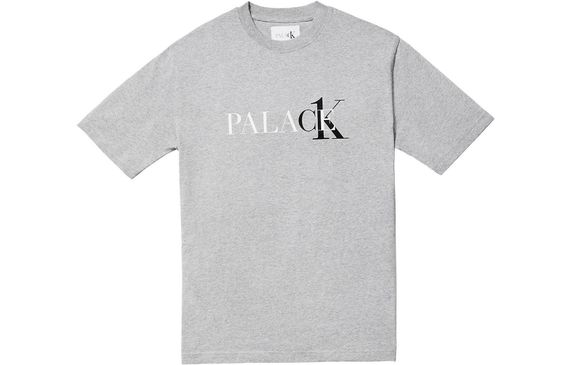 PALACE x Calvin Klein T-Shirt Light Grey Heather Logo T