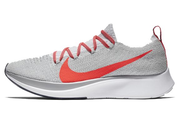 Nike Zoom Fly 1 Flyknit Pure Platinum Bright Crimson