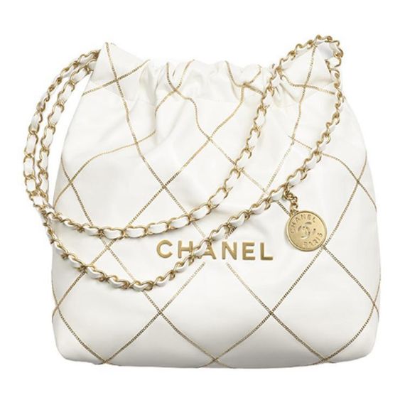 CHANEL 22Bag 23B Logo Tote
