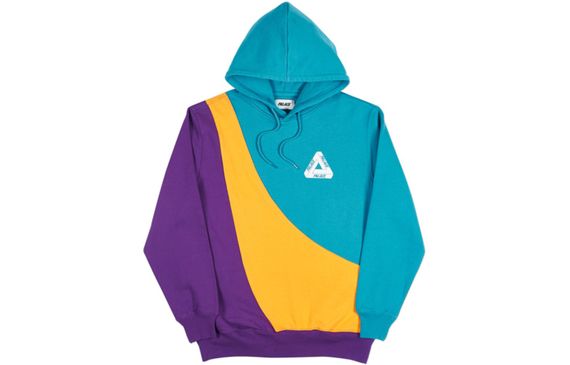 PALACE Sweeper Hood Teal/Gold/Purple