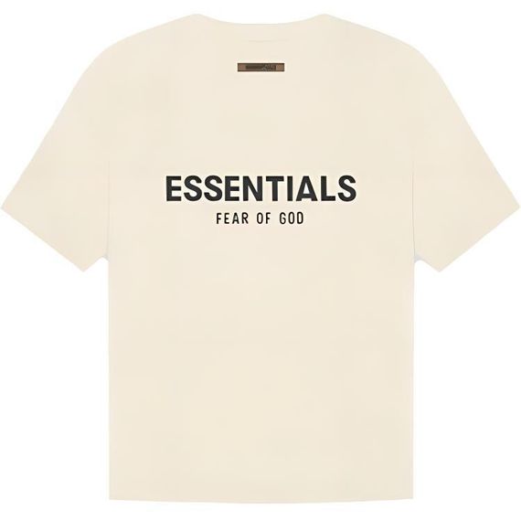 Fear of God Essentials SS21 Short Sleeve Tee Buttercream/Cream Logo T