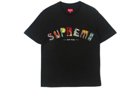 Supreme SS19 City Arc Tee Black Logo T
