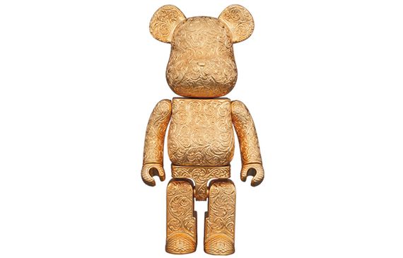 MEDICOM TOY x Royal Selangor x BE@RBRICK Arabesque Golden 400%