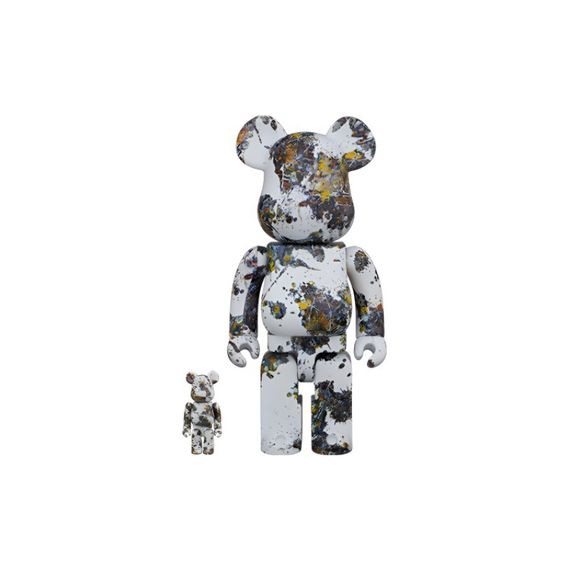 BE@RBRICK 1000%400%100% Jackson Pollock Jackson Pollock SPLASH 3 7cm,28cm,70cm