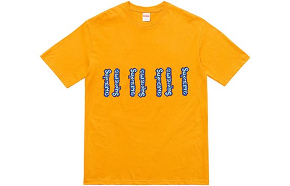 Supreme SS18 Gonz Logo Tee Mustard Logo T