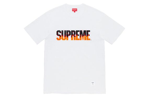 Supreme FW19 Week 1 Flame S/S Top logo T