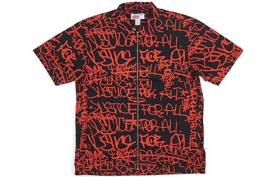 Supreme FW18 x Comme des Garcons SHIRT Graphic S/S Shirt Black