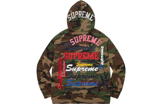 Supreme FW21 Week 1 Multi Logo Hooded Sweatshirt