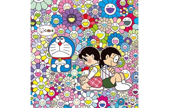 （Takashi Murakami）《First Love :And Contemplate About Dinner Tonight,Among Others》 60*60cm