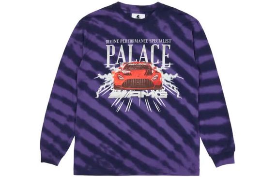 PALACE SS21 x AMG Longsleeve Purple Logo