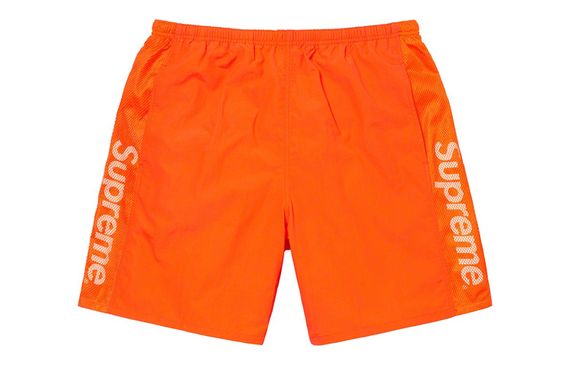 Supreme Week 18 Mesh Panel Water Short Logo