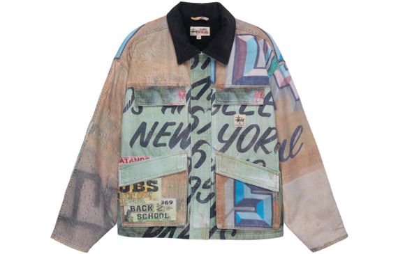 Stussy Shop Jacket Alfonso Canvas Multi