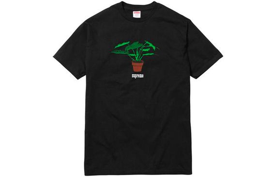 Supreme FW17 Plant Tee Pale Black T