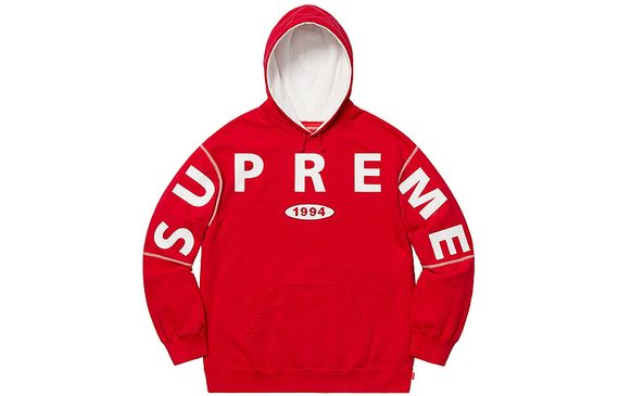 Supreme FW19 Week 1 Spread Logo Hooded Sweatshirt Logo