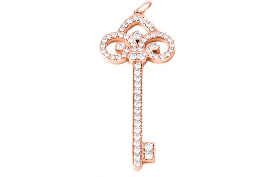TIFFANY &amp; CO. Keys Fleur de Lis 18K