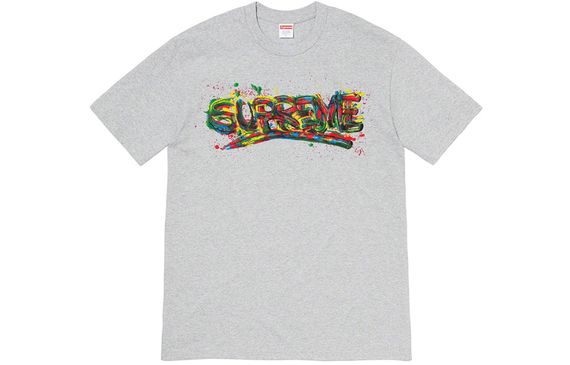 Supreme SS20 Week 1 Paint Logo Tee Logo T