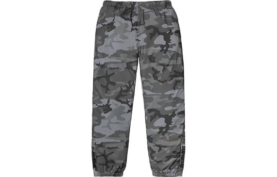 Supreme FW18 Reflective Camo Warm Up Pant Snow Camo