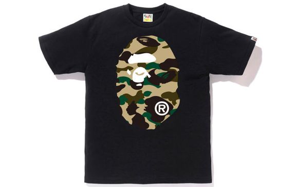 A BATHING APE 1st Camo Big Ape Head Tee T