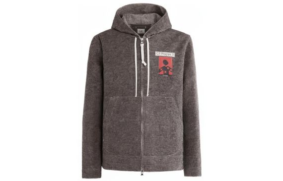 C.P.Company 3 Felt Hooded Overshirt Logo
