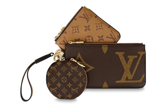 LOUIS VUITTON Trio Giant Monogram Reverse Monogram