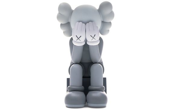 KAWS Passing Through Open Edition Vinyl Figure Grey 20.3cm