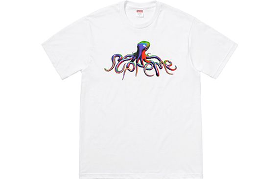 Supreme SS18 Tentacles Tee White T