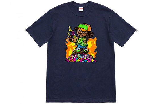 Supreme SS19 Molotov Kid Tee Navy T