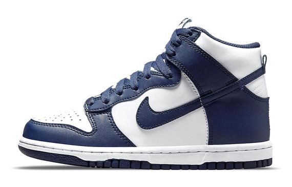 Nike Dunk High Navy Whit