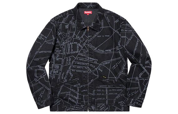 Supreme SS19 Gonz Map Work Jacket