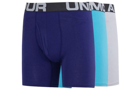 Under Armour Charged UA Cotton 6in 3 Pack Logo 3