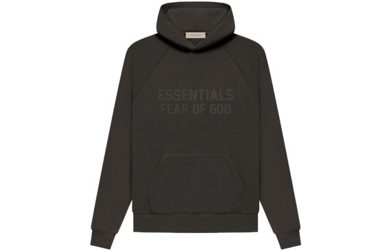Fear of God Essentials FW22 Essentials Hoodie Wood Off Black Logo