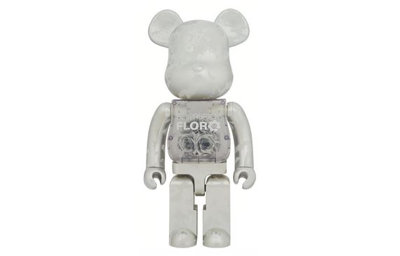 BE@RBRICK 1000% FLOR@ SILVER 70cm 1000%