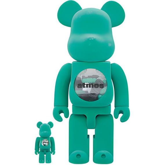 BE@RBRICK x WIND AND SEA x atmos 400%100% TYPE-2 7cm/28cm