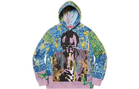 Supreme SS20 Week 1 Miles Davis Hooded Sweatshirt