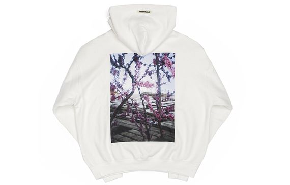 Fear of God Essentials FW19 Photo Series Pullover Hoodie White